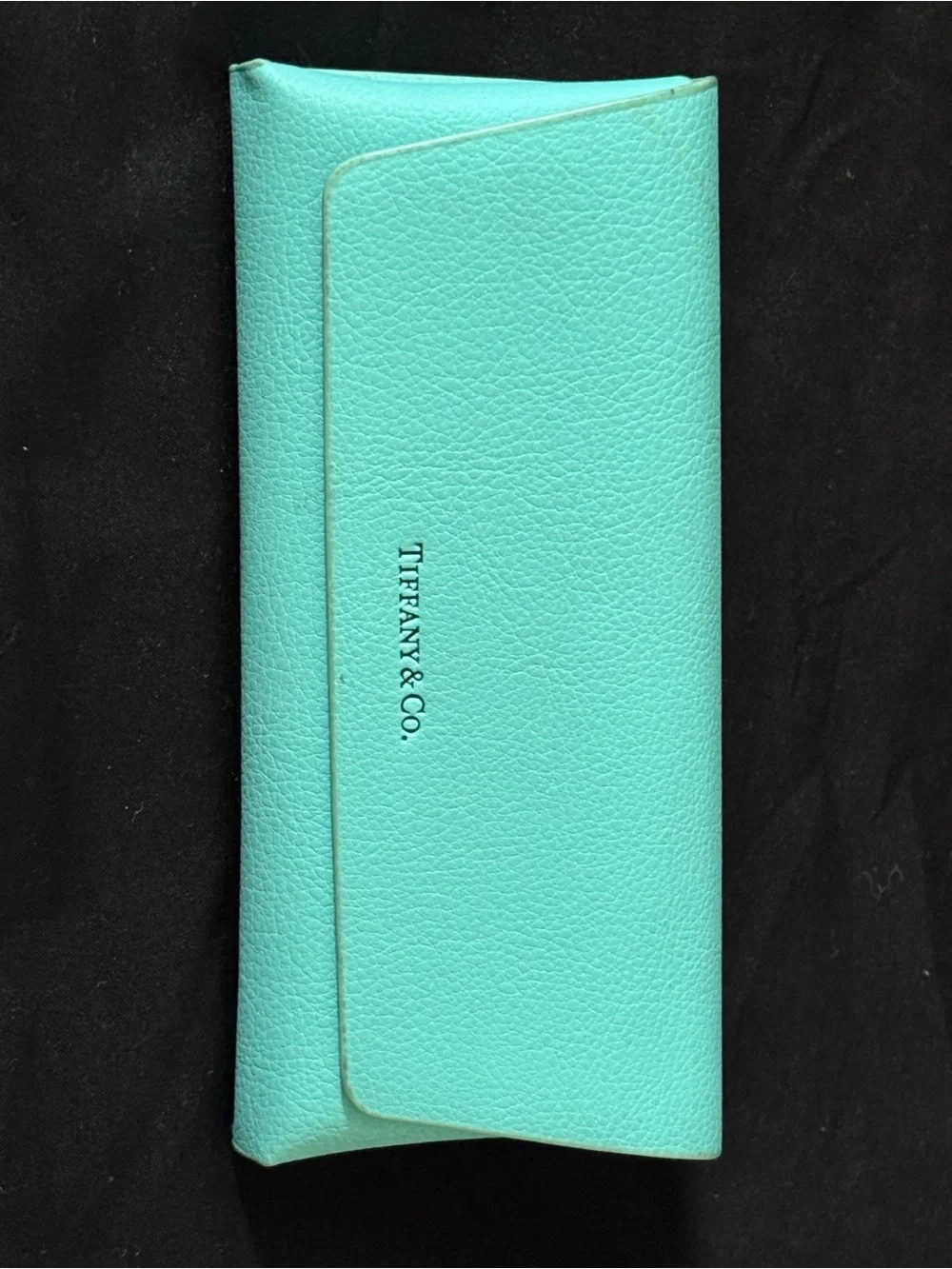 Tiffany & Co. Black Oval Reading Glasses with Tiffany Blue Case